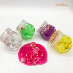 Slime Hình Lục Giác 200ml - Đồ Chơi Nhũ Cốm Xốp 7 Màu Đẹp, Chất Nhầy Ma Quái Squishy, Giải Trí Thú Vị Cho Trẻ Em