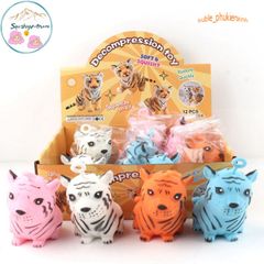 Squishy Mochi Hình Con Hổ Ngồi - Đồ Chơi Giải Tỏa Căng Thẳng Dịu Dàng, Dành Cho Trẻ Em Và Người Lớn