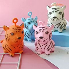 Squishy Mochi Hình Con Hổ Ngồi - Đồ Chơi Giải Tỏa Căng Thẳng Dịu Dàng, Dành Cho Trẻ Em Và Người Lớn