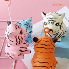 Squishy Mochi Hình Con Hổ Ngồi - Đồ Chơi Giải Tỏa Căng Thẳng Dịu Dàng, Dành Cho Trẻ Em Và Người Lớn