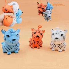 Squishy Mochi Hình Con Hổ Ngồi - Đồ Chơi Giải Tỏa Căng Thẳng Dịu Dàng, Dành Cho Trẻ Em Và Người Lớn