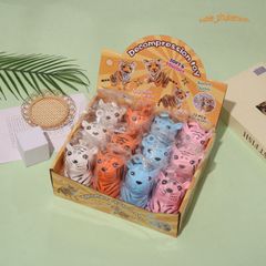 Squishy Mochi Hình Con Hổ Ngồi - Đồ Chơi Giải Tỏa Căng Thẳng Dịu Dàng, Dành Cho Trẻ Em Và Người Lớn