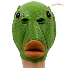 Mặt Nạ Hóa Trang Quái Vật Ếch Xanh Trùm Đầu - Phụ Kiện Halloween và Lễ Hội Sáng Tạo Cho Trẻ Em