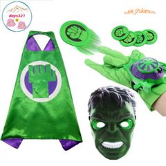 Bộ Hóa Trang HULK - Kiếm Laser Năng Lượng và Khiên Thủ Chưởng Cho Bé - Trang Phục Halloween Siêu Anh Hùng, Quà Tặng Sinh Nhật