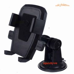 Giá đỡ điện thoại ô tô X0566 xoay 360 độ, đa năng an toàn, lắp trên kính chắn gió hoặc bảng điều khiển, phù hợp điện thoại 4,7-7 inch