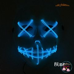 Mặt Nạ Phát Sáng LED Halloween Đa Màu - Mặt Nạ Hóa Trang Dạ Quang, Phụ Kiện Tiệc Đầy Màu Sắc Cho Mọi Lứa Tuổi
