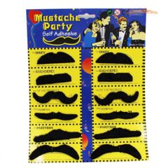 Râu Giả Halloween 12 Miếng Màu Đen Hài Hước - Phụ Kiện Thời Trang Cho Bữa Tiệc Hóa Trang Nam Giới