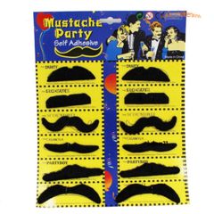 Râu Giả Halloween 12 Miếng Màu Đen Hài Hước - Phụ Kiện Thời Trang Cho Bữa Tiệc Hóa Trang Nam Giới