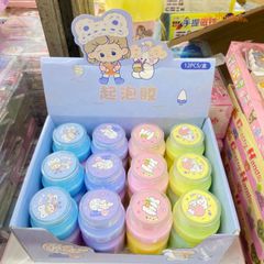 Hũ Slime Sữa Chuối Dâu Rainbow Pastel - Đồ Chơi Chất Nhầy Giải Trí Squishy Thú Vị Cho Trẻ Em