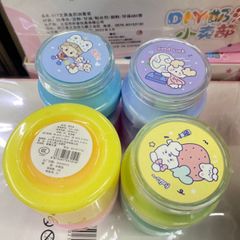 Hũ Slime Sữa Chuối Dâu Rainbow Pastel - Đồ Chơi Chất Nhầy Giải Trí Squishy Thú Vị Cho Trẻ Em