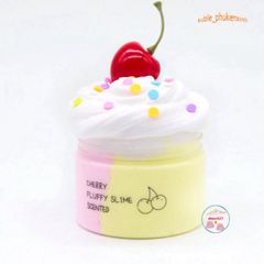 Đồ Chơi Slime Cherry Bơ Cốm Dẻo 200g - Chất Nhão Mịn Thơm Ngon Giúp Giảm Căng Thẳng, An Toàn Cho Trẻ Em