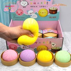 Đồ Chơi Squishy Mochi Hình Bánh Bao Trắng - Mềm Mại, Đàn Hồi, Giảm Stress, Quà Tặng Cho Trẻ Em, Phát Triển Kỹ Năng Sáng Tạo