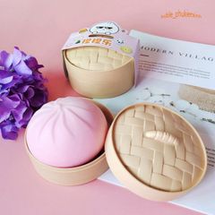 Đồ Chơi Squishy Mochi Hình Bánh Bao Trắng - Mềm Mại, Đàn Hồi, Giảm Stress, Quà Tặng Cho Trẻ Em, Phát Triển Kỹ Năng Sáng Tạo