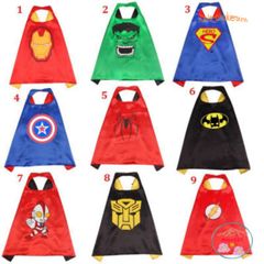 Bộ Áo Choàng Siêu Nhân Avengers - Người Nhện, Captain America, Người Sắt & Batman - Đồ Chơi Hóa Trang Trẻ Em Sáng Tạo