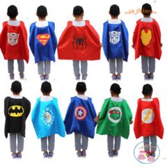 Bộ Áo Choàng Siêu Nhân Avengers - Người Nhện, Captain America, Người Sắt & Batman - Đồ Chơi Hóa Trang Trẻ Em Sáng Tạo