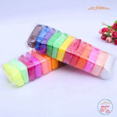 Combo 36 Gói Đất Sét Nhật Soft Clay - Nguyên Liệu Làm Butter Slime và Nặn Tượng Gudetama - Đồ Chơi Sáng Tạo Cho Trẻ Em