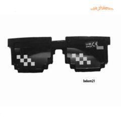 Kính Mát Thug Life 6 Chấm - Thiết Kế Thời Trang Chống UV, Phong Cách Hài Hước và Dị Dạng Cho Nam