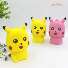 Đồ Chơi Giảm Stress Squishy Jumbo Hình Pikachu Ngộ Nghĩnh - Mềm Mịn, An Toàn và Dễ Thương Dành Cho Trẻ Em
