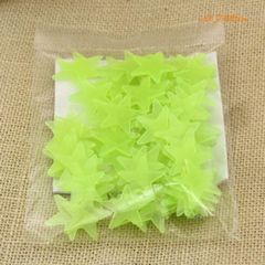 Gói 100 Ngôi Sao Dạ Quang Dán Tường 3cm - Trang Trí Nội Thất Huyền Bí, Phát Sáng Trong Đêm, Sáng Tạo Không Gian Ấm Áp