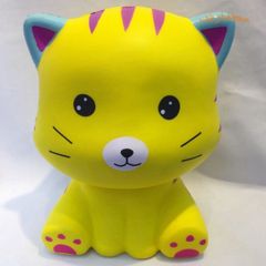 Đồ Chơi Squishy Mèo Vàng Ngồi Khổng Lồ - Dễ Thương, Mềm Mại, Giảm Stress, Quà Tặng Trẻ Em và Người Lớn