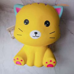Đồ Chơi Squishy Mèo Vàng Ngồi Khổng Lồ - Dễ Thương, Mềm Mại, Giảm Stress, Quà Tặng Trẻ Em và Người Lớn