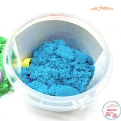 Hộp Cát Động Lực 1000ML Kèm 700gr Cát Nặn Chơi - Hộp Tròn Tiện Lợi Có Tay Xách Cho Trẻ Em