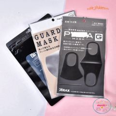 Khẩu Trang Vải Đen Trơn GUARD Hàn Quốc - Chống Bụi, Chống Nắng, Cotton Cao Cấp, Phong Cách Lịch Lãm, Dành Cho Nam Nữ