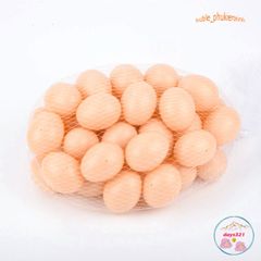 Bộ 10 Trứng Gà Giả Nhựa - Dụng Cụ Mô Hình Chuồng Ấp & Học Tập Sinh Học Cho Trẻ Em - An Toàn, Thân Thiện Với Môi Trường