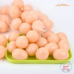 Bộ 10 Trứng Gà Giả Nhựa - Dụng Cụ Mô Hình Chuồng Ấp & Học Tập Sinh Học Cho Trẻ Em - An Toàn, Thân Thiện Với Môi Trường