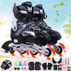 Giày Trượt Patin Sport Cao Cấp Phát Sáng LED - Điều Chỉnh Kích Thước Cho Trẻ Em và Người Lớn - Mẫu Mới 2020