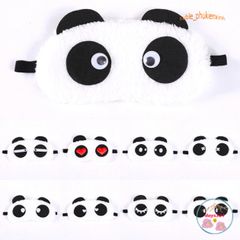 Mặt Nạ Ngủ Bịt Mắt Gấu Trúc Dễ Thương - Phụ Kiện Du Lịch Tiện Lợi, Giúp Ngủ Ngon Ở Mọi Nơi