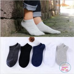 Tất Vớ Cổ Ngắn Trơn Cho Nam Nữ - Chất Liệu Cotton Thoải Mái, Khả Năng Thấm Hút Mồ Hôi, Phong Cách Hiện Đại, Thích Hợp Mọi Dịp