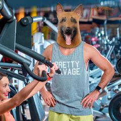 Mặt Nạ Chó Béc Giê Trùm Đầu - Hóa Trang Chất Lượng Cao Cho Shiba, Husky, Sói - Lý Tưởng Cho Halloween và Video Sáng Tạo