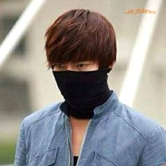 Khăn Đa Năng Chống Nắng LEE MIN HO - Khẩu Trang Ống Phong Cách, Chống Bụi Màu Đen, Phụ Kiện Phượt Thủ Thiết Yếu