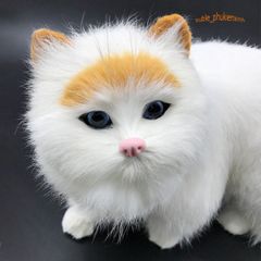 Thảm Trang Trí Ô Tô Mèo Trắng Đen Giống Thật 99% Với Lõi Than Hoạt Tính - Khử Mùi, Hút Ẩm, Trang Trí Độc Đáo cho Xe Hơi