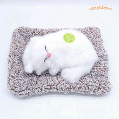Thảm Trang Trí Ô Tô Mèo Trắng Đen Giống Thật 99% Với Lõi Than Hoạt Tính - Khử Mùi, Hút Ẩm, Trang Trí Độc Đáo cho Xe Hơi