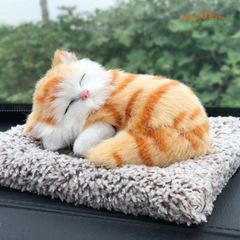 Thảm Trang Trí Ô Tô Mèo Trắng Đen Giống Thật 99% Với Lõi Than Hoạt Tính - Khử Mùi, Hút Ẩm, Trang Trí Độc Đáo cho Xe Hơi