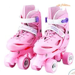 Giày Trượt Patin 4 Bánh 2 Hàng An Toàn Cho Bé - Dễ Dàng Sử Dụng, Phát Triển Kỹ Năng Vận Động, Quà Tặng Tuyệt Vời Cho Trẻ Em