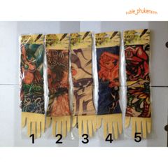 Găng Tay Chống Nắng Hình Xăm 3D - Phụ Kiện Nghệ Thuật Tạm Thời Chống Tia UV Dành Cho Phượt Và Thể Thao Ngoài Trời