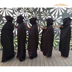 Áo Choàng Đen Hóa Trang Halloween Phù Thủy Ma Cà Rồng - Trang Phục Dự Tiệc Mùa Lễ Hội, Thời Trang Unisex Tuyệt Đẹp