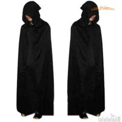 Áo Choàng Đen Hóa Trang Halloween Phù Thủy Ma Cà Rồng - Trang Phục Dự Tiệc Mùa Lễ Hội, Thời Trang Unisex Tuyệt Đẹp