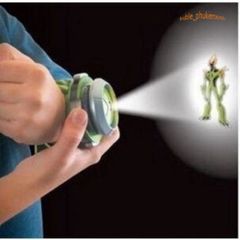 Đồng hồ chiếu hình Ben 10 cho trẻ em - Đồng hồ hoạt hình độc đáo chiếu hình ảnh nhân vật lên tường, bao gồm 10 hình ảnh.