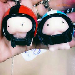 Móc Khóa Bé Ciu Má Hồng Siêu Anh Hùng - Nón Bảo Hiểm Dễ Thương Cho Trẻ Em - Phụ Kiện Thời Trang Cute