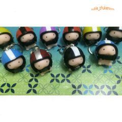 Móc Khóa Bé Ciu Má Hồng Siêu Anh Hùng - Nón Bảo Hiểm Dễ Thương Cho Trẻ Em - Phụ Kiện Thời Trang Cute