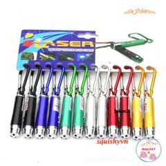 Đèn LASER Đa Năng 3 Tính Năng Kèm Móc Khóa Tiện Dụng - Sản Phẩm Đa Màu, Thiết Kế Gọn Nhẹ, Phù Hợp Mọi Trường Hợp sử Dụng