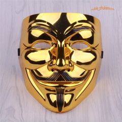 Mặt Nạ Hacker Vàng Bóng 2021 - Đồ Hóa Trang Ấn Tượng Cho Tiệc và Halloween, Phong Cách Độc Đáo, Quà Tặng Đẹp