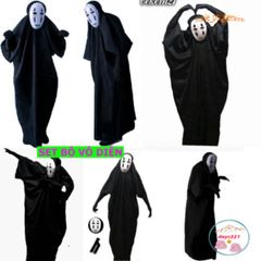 Bộ Trang Phục Cosplay Vô Diện Kaonashi - Hóa Trang Nhân Vật Hayao Miyazaki cho Trẻ Em và Người Lớn - Đầys Tràng và Thú Vị