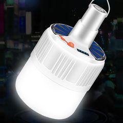 Bóng Đèn LED Năng Lượng Mặt Trời 120W Có Điều Khiển Từ Xa - Chiếu Sáng Tiết Kiệm Năng Lượng Cho Ngoài Trời Và Dã Ngoại