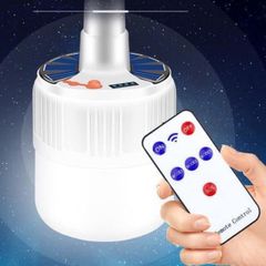 Bóng Đèn LED Năng Lượng Mặt Trời 120W Có Điều Khiển Từ Xa - Chiếu Sáng Tiết Kiệm Năng Lượng Cho Ngoài Trời Và Dã Ngoại