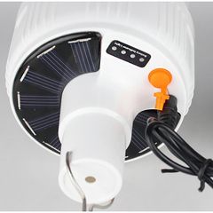 Bóng Đèn LED Năng Lượng Mặt Trời 120W Có Điều Khiển Từ Xa - Chiếu Sáng Tiết Kiệm Năng Lượng Cho Ngoài Trời Và Dã Ngoại